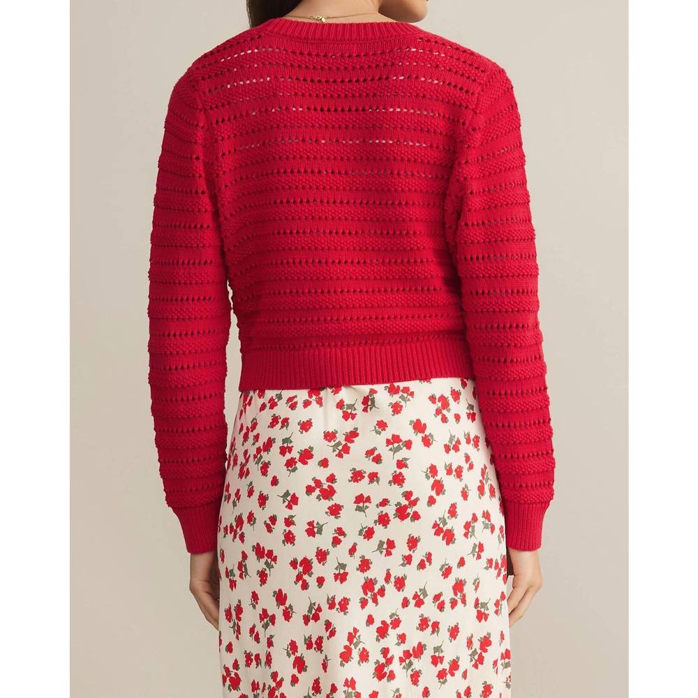 NEW Z SUPPLY romance cardigan in red - Picture 3 of 3